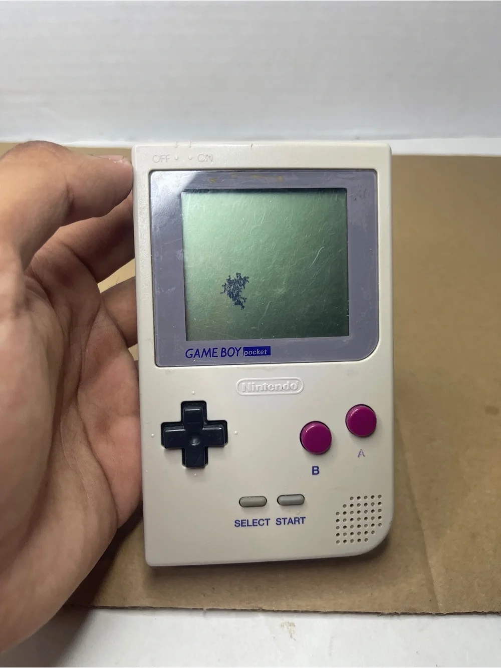 Nintendo Game Boy Pocket - White with Purple Buttons